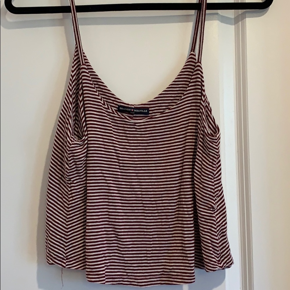 Brandy Melville flowy striped tank top